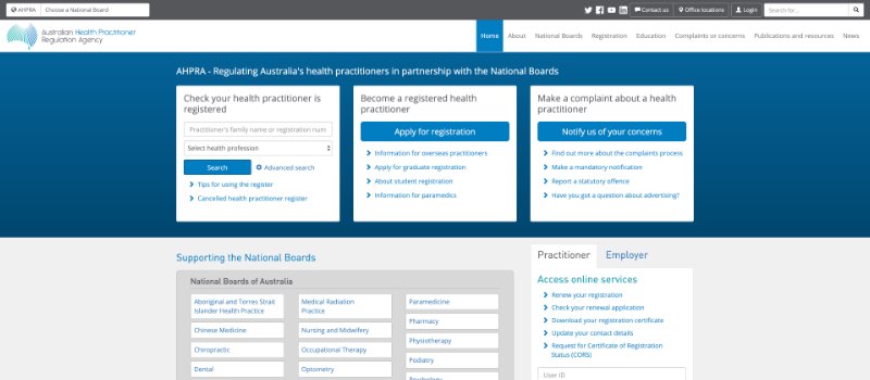 Australian Health Practitioner Regulation Agency